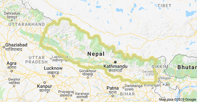 Map of Nepal with Himalayan Holyland Treks and Expedition