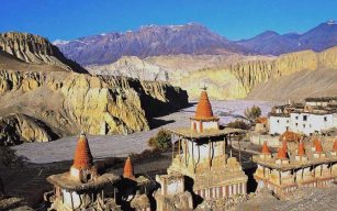 upper mustang trek view from top