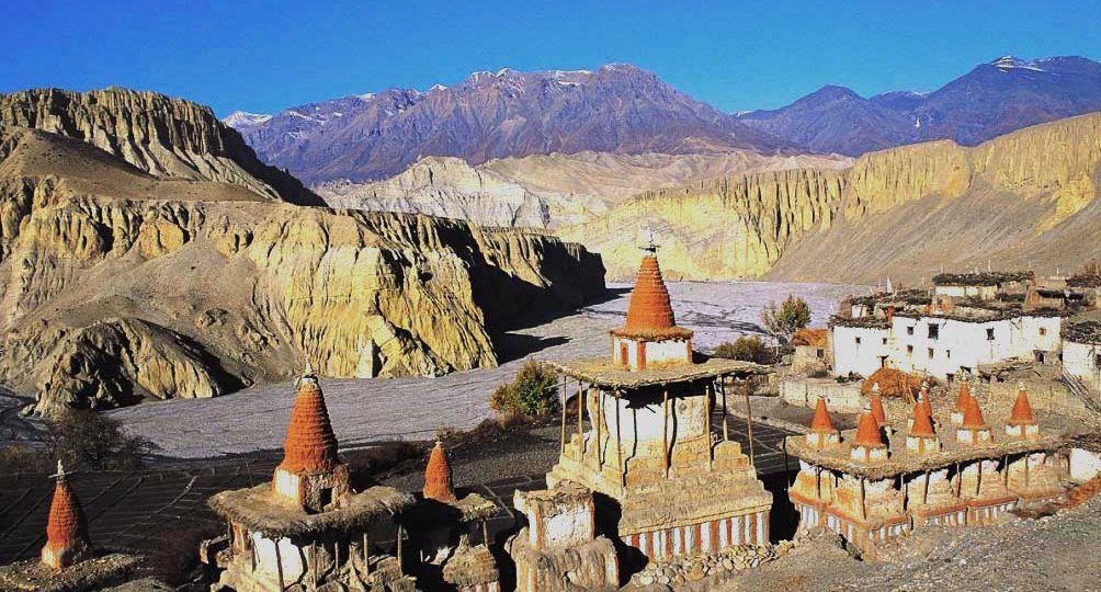 upper mustang trek view from top